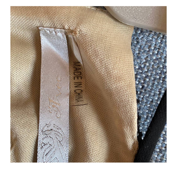 Woman’s long dress size xs small black crochet sleeveless spaghetti strap liner - Picture 13 of 13